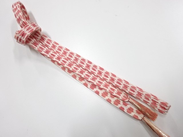 JAPANESE HAND-TIED OBIJIME CORD FOR FURISODE / UNUSED